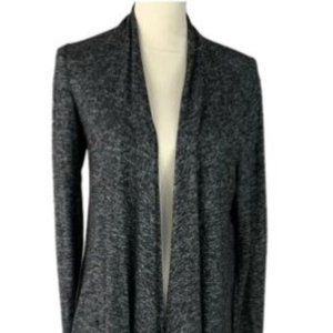 Philosophy Black Heather Hi Low Cardigan